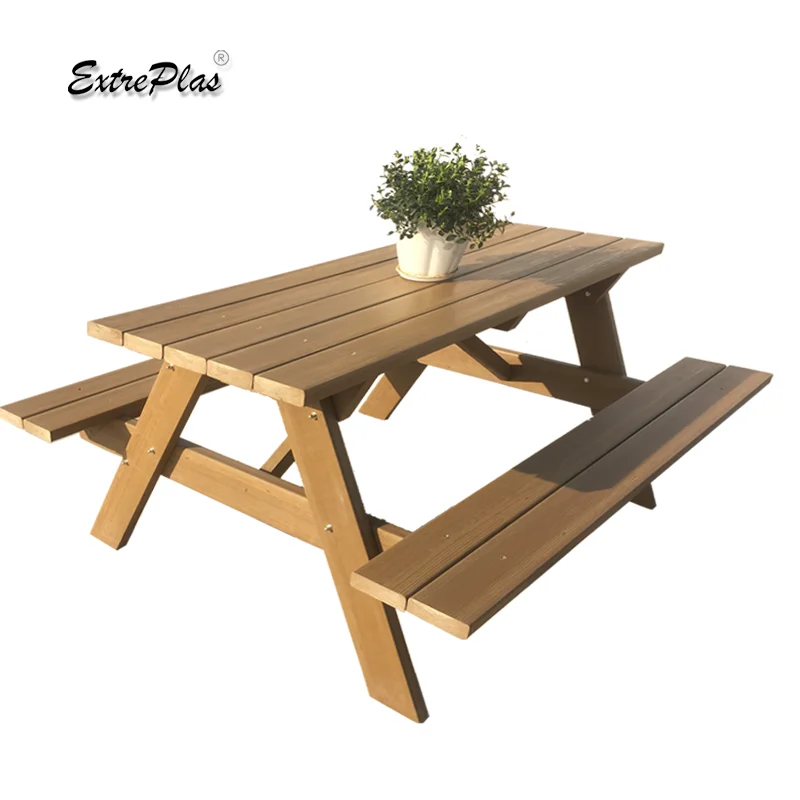 High quality processing such as wood waterproof pastic slats for picnic tables