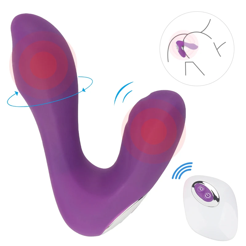 Two motor Male Prostate sex Massager Dildo Anal Vibrator Butt Plug Prostate Massager sex toys for boys