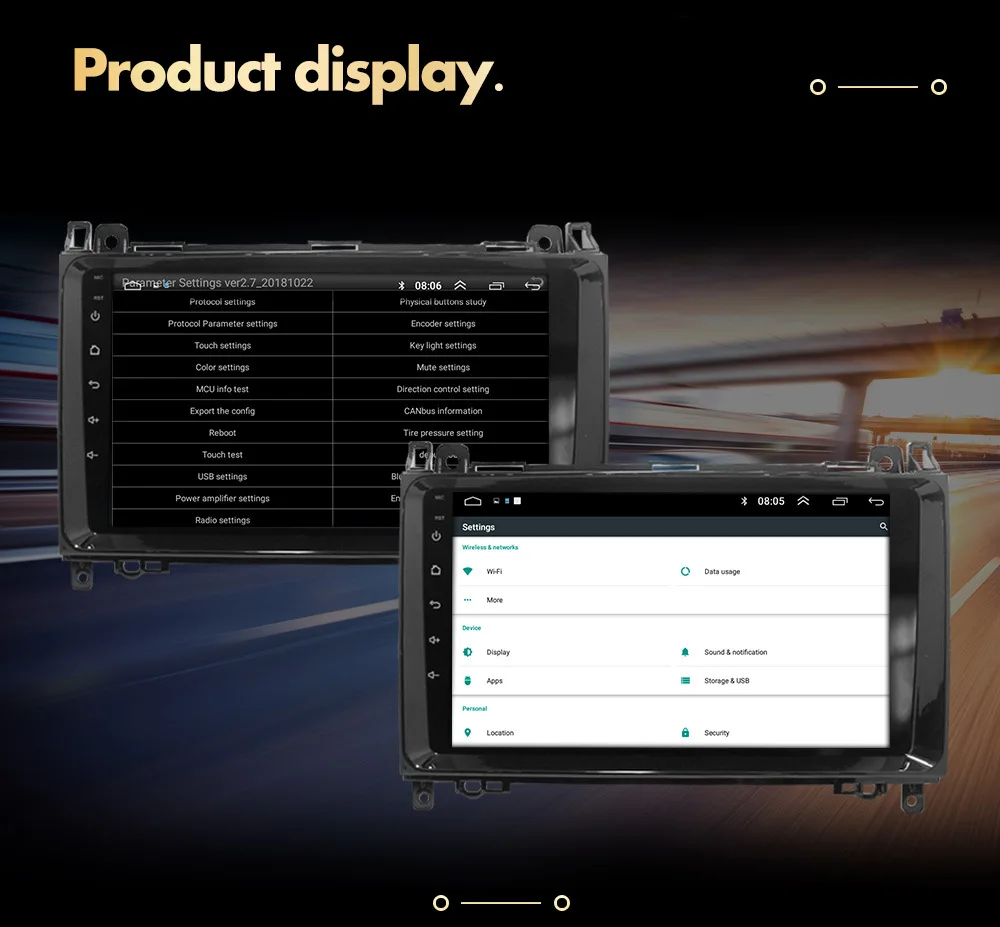 Android 9.1  Car DVD Radio Video Audio Player for Benz B200 A B Class A160 W169 W209 W245 Viano Vito W639 Sprinter W906