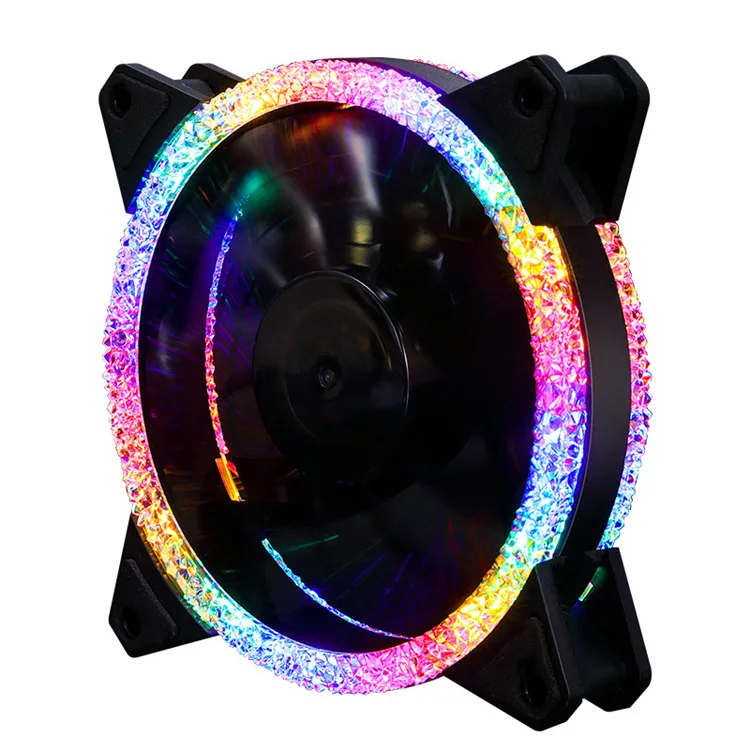 New Arrival pc cooler aluminium heatsink rgb fan cooling aluminum radiator 12v Cooling Fan quiet