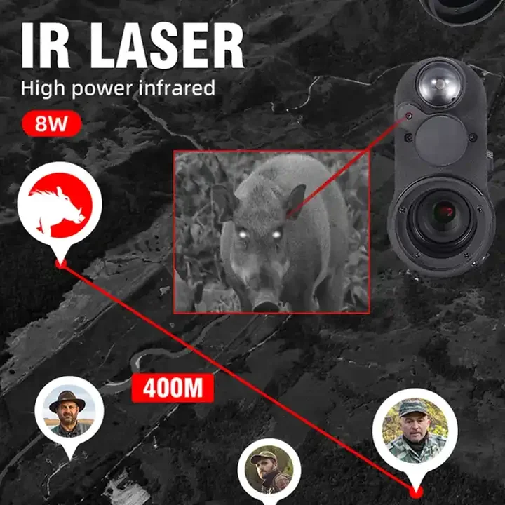 LASERSHOT NV710S Thermal Scope Night Vision Hunting Infrared Night Vision Thermal Scope for Hunting