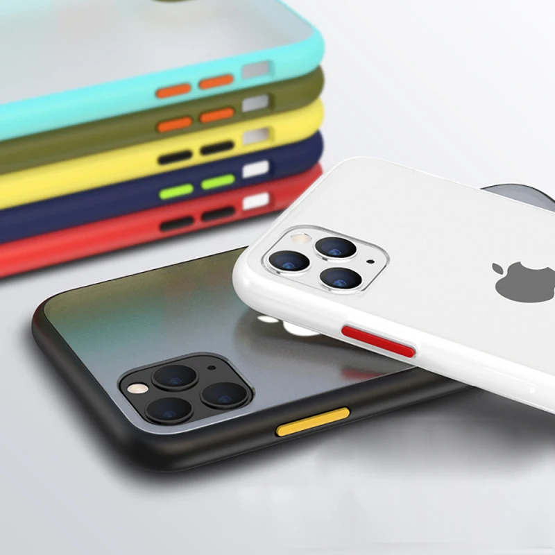 Роскошный противоударный чехол для iPhone X XR XS Max, силиконовый прозрачный матовый чехол для телефона iPhone 13, 12, 11 pro max, 7, 8 Plus, чехол