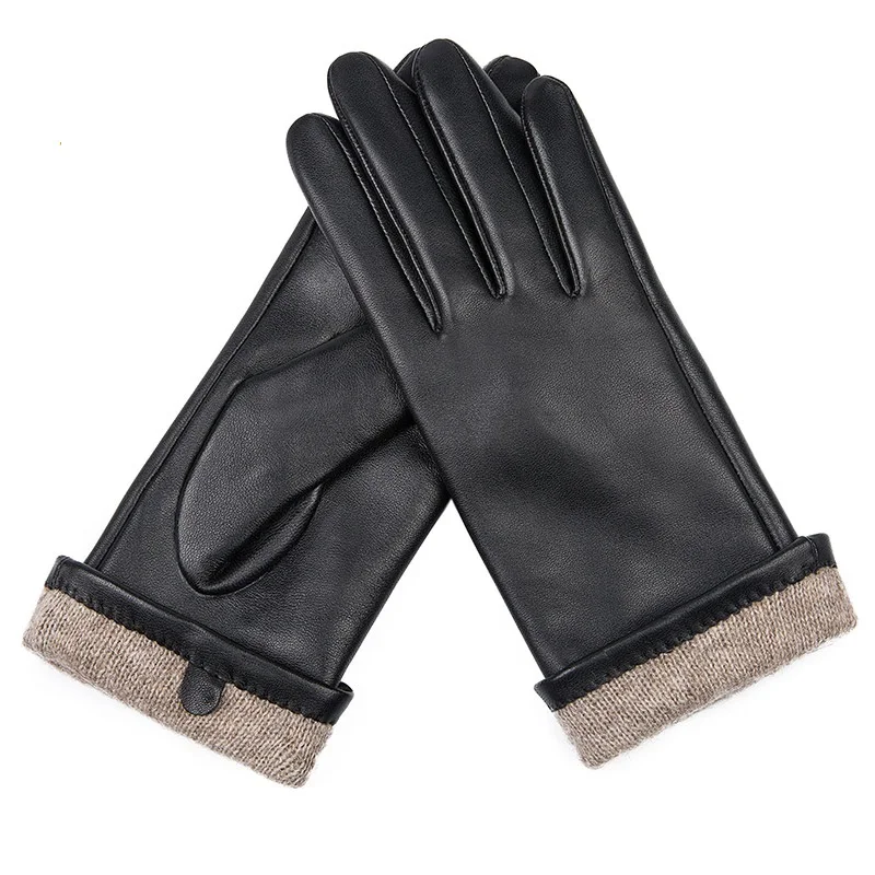 Custom Leather Gloves Professional Manufacturer Touch Screen Plain Women Sheep Leather Gloves