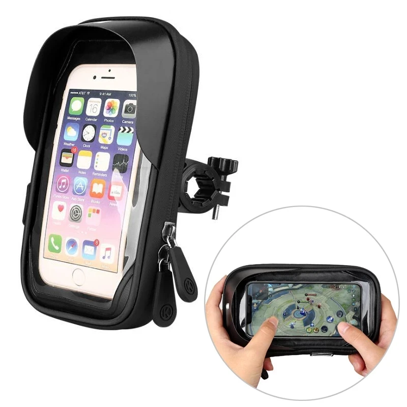 Waterproof Phone Holder Motorcycle Bike Cycling New Touchable Screen Bicycle Phone Holder