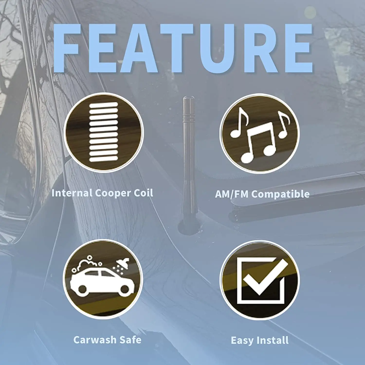 7 дюймов автомобиля радио антенна набор запасных частей для 2011-2013 Jeep Grand Cherokee 2013-2016 Dodge Dart 68297936AA 5091100AA 5091100AB