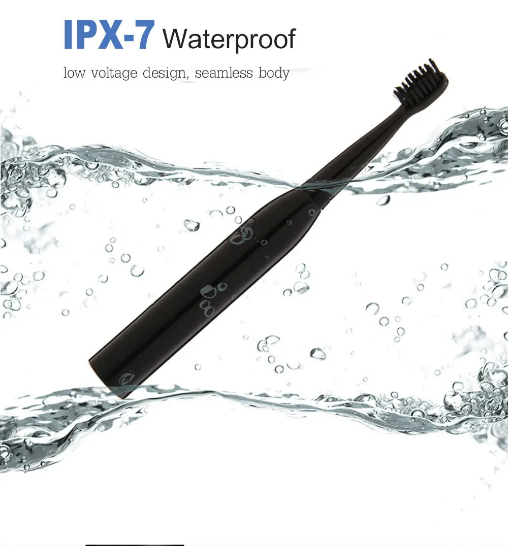 Portable waterproof soft bristle toothbrush usb rechargeable high frequency sonic electric toothbrush with 4 toothbrush heads