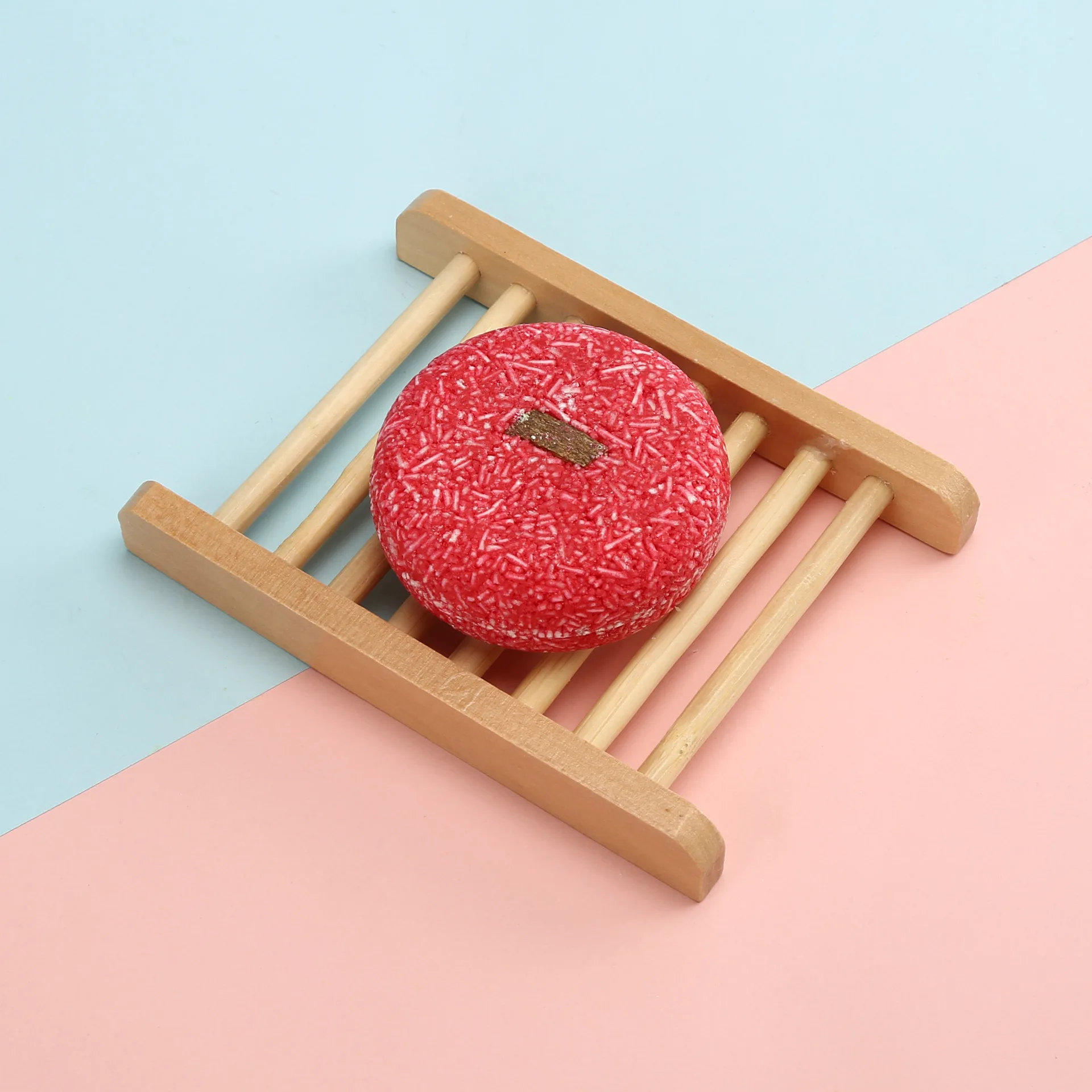 Wholesale  handmade soap Rose  Prevent hair loss and loss  Oil Moisturizing Hair Care Solid Shampoo