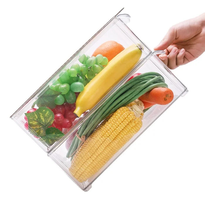 
Cheap hot sale top quality multifunction transparent fridge organizer 