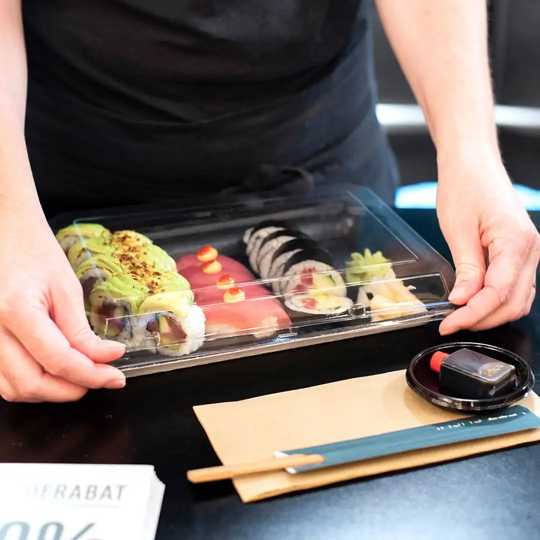 Disposable Paper Wrap Bamboo tensoge Chopstick For Sushi