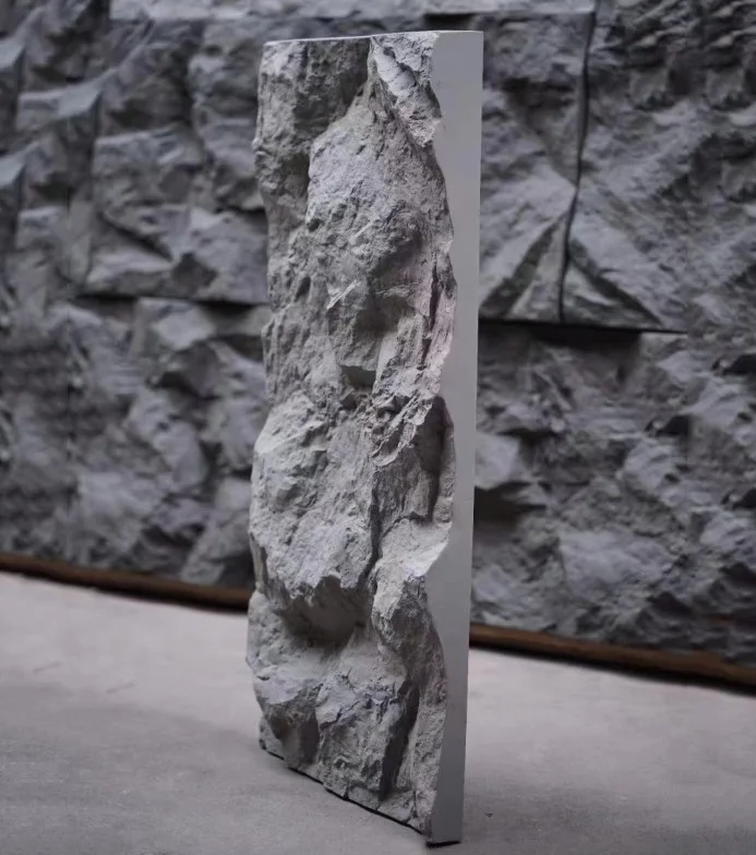 Faux Stone Lightweight Stone Polyurethane Foam PU Stone Skin Fire Retardant Wall Panel Background Wall Board Cladding