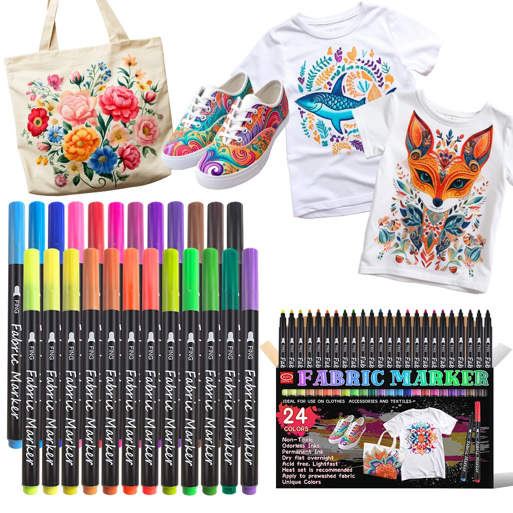 KHY Water Erasable Marking Air Soluble Wash Out Vanishing Set Of 4 Textil Washable Fabric Marker Pen