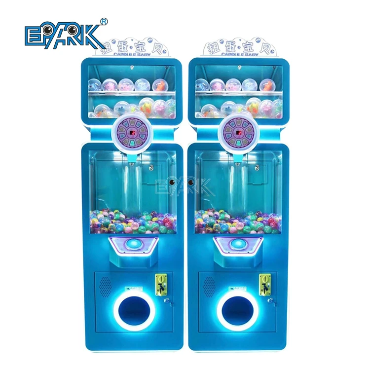 Coin Operated Automatic Capsule Toys Machine For Kids Double Deck Gumball Vending Machine