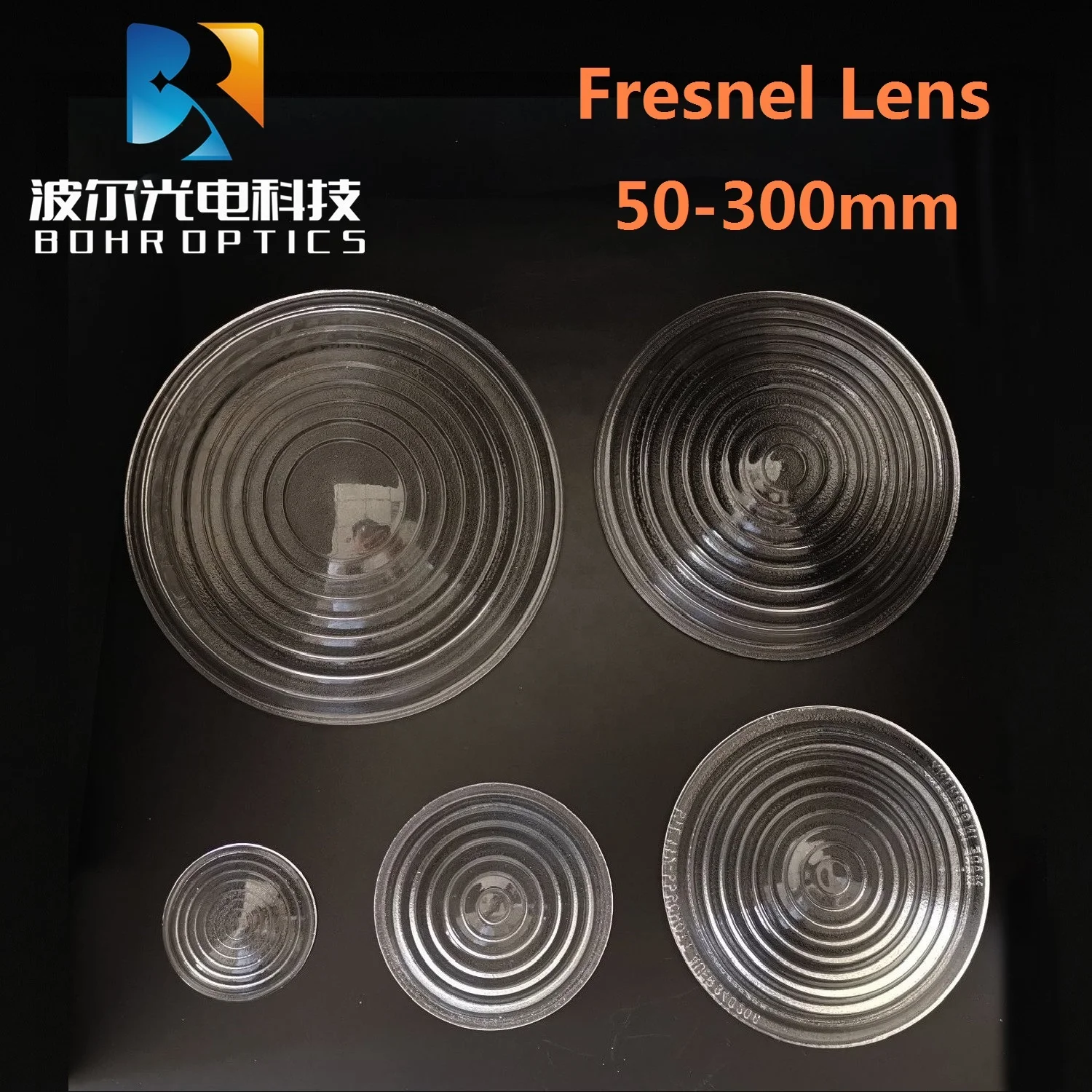 EF140 Dia 200 spherical fresnel glass lens for DIY projector