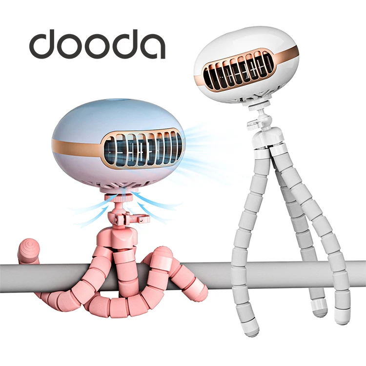 Wholesale Octopus Leafless Baby Fan Usb Desktop Stand Handheld Fold Baby Stroller Fan