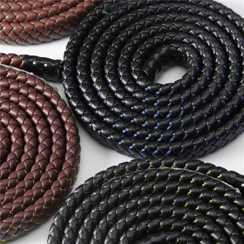 wholesale12mm Unisex Weave braided leather cord For Bracelet Necklace jewelry Making Supplies