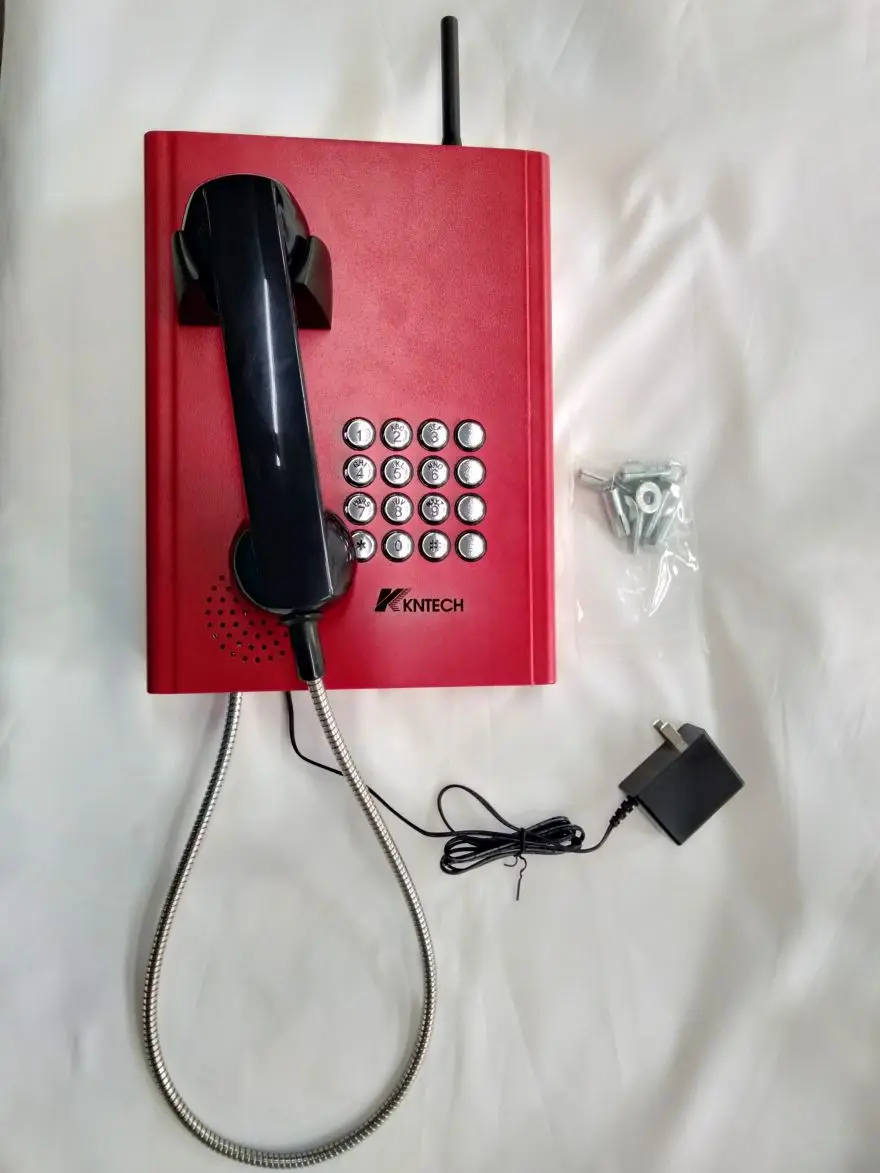KNZD-27 GSM WaterProof Telephone Intercom System Industrial Handset Phone Wall Mount Trackside Bank Telephone 2G 3G 4G