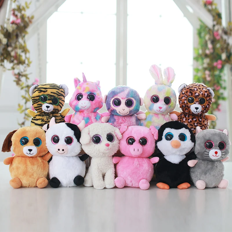 Custom Big Eyes Squirrel Panda Plush Toy OEM Cute Soft Stuffed Animal Claw Crane Machine Toys for Kids