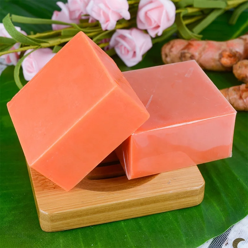 Natural Handmade Hotel Toilet Organic Whitening Soap Bar Manufacturers Anti Acne Turmeric Bath Soap Making Supplies
