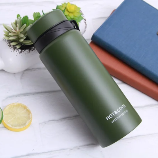 Wide Mouth Portable Sports Drinking Metal Water Bottle, Double wall Stainless Steel Insulated Hydro Vacuum Flask