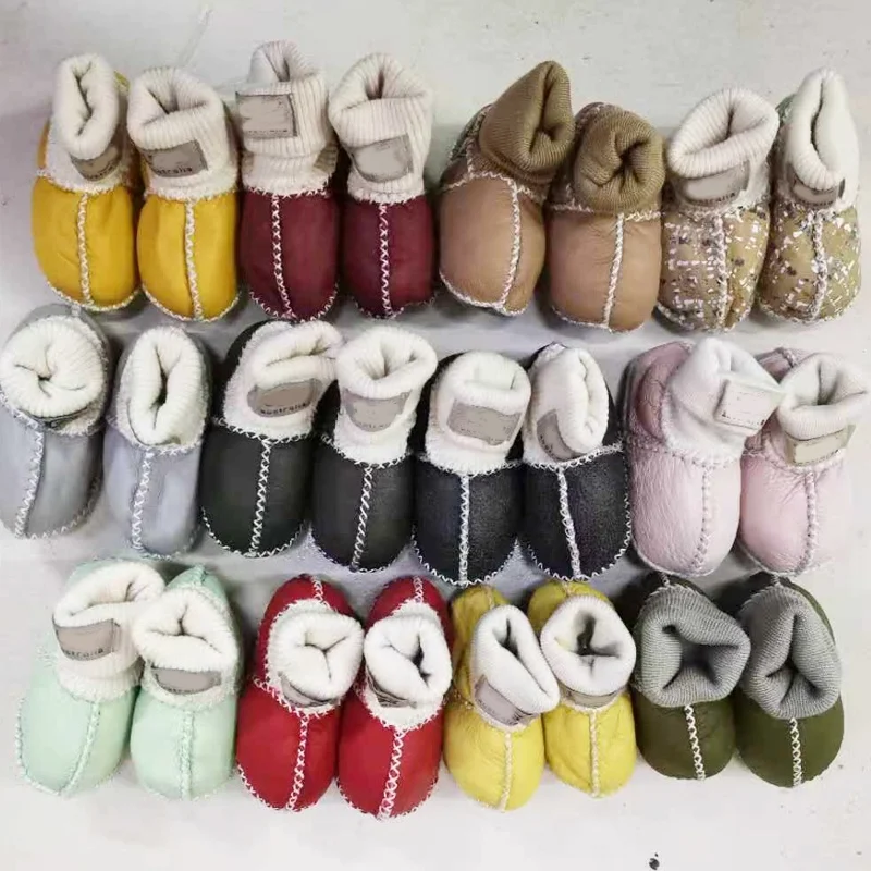 
Soft Sole Moccasin girls Baby First Walker Shoes Toddler Leather Non-Slip Newborn Infant boots For 0-12M 