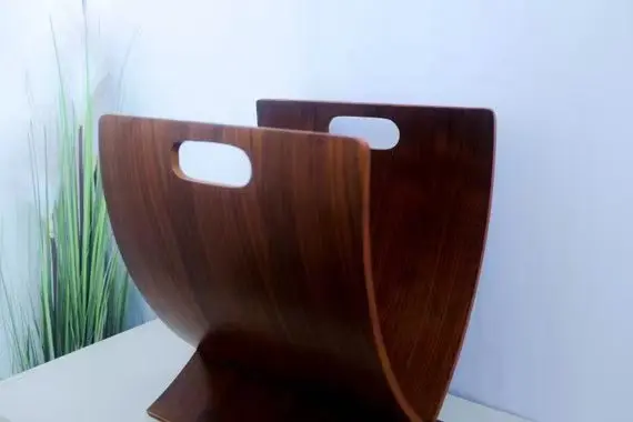 Pintangor teak plywood Wood Storage wooden magazine rack