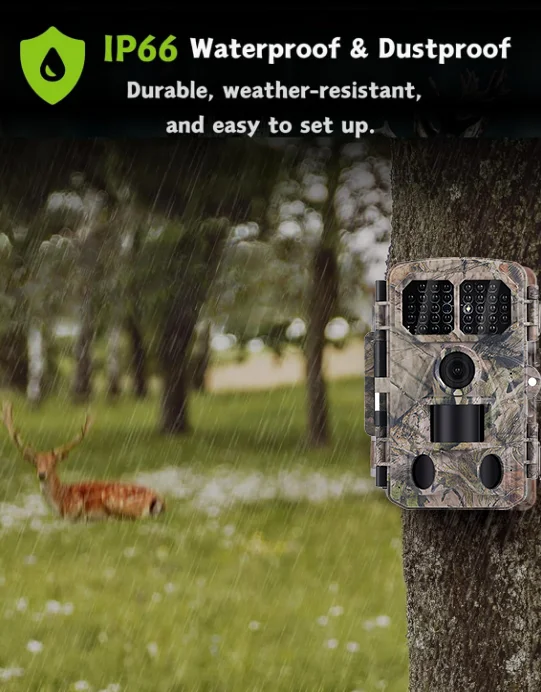 BSTCAM Wildlife Monitoring  4K Wifi Bluetooth Hunting Camera  App Live View Control Remote wifi trail motion camera wireless