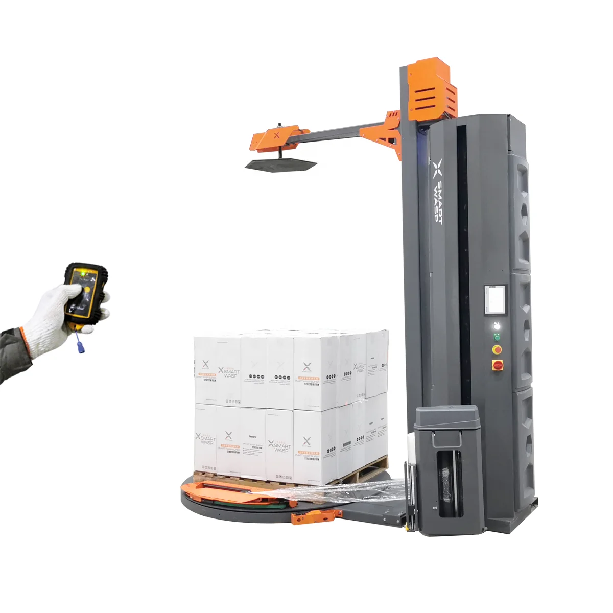 Trade assurance - Intelligent Fully Automatic Top Pressure Pallet Wrapping Machine