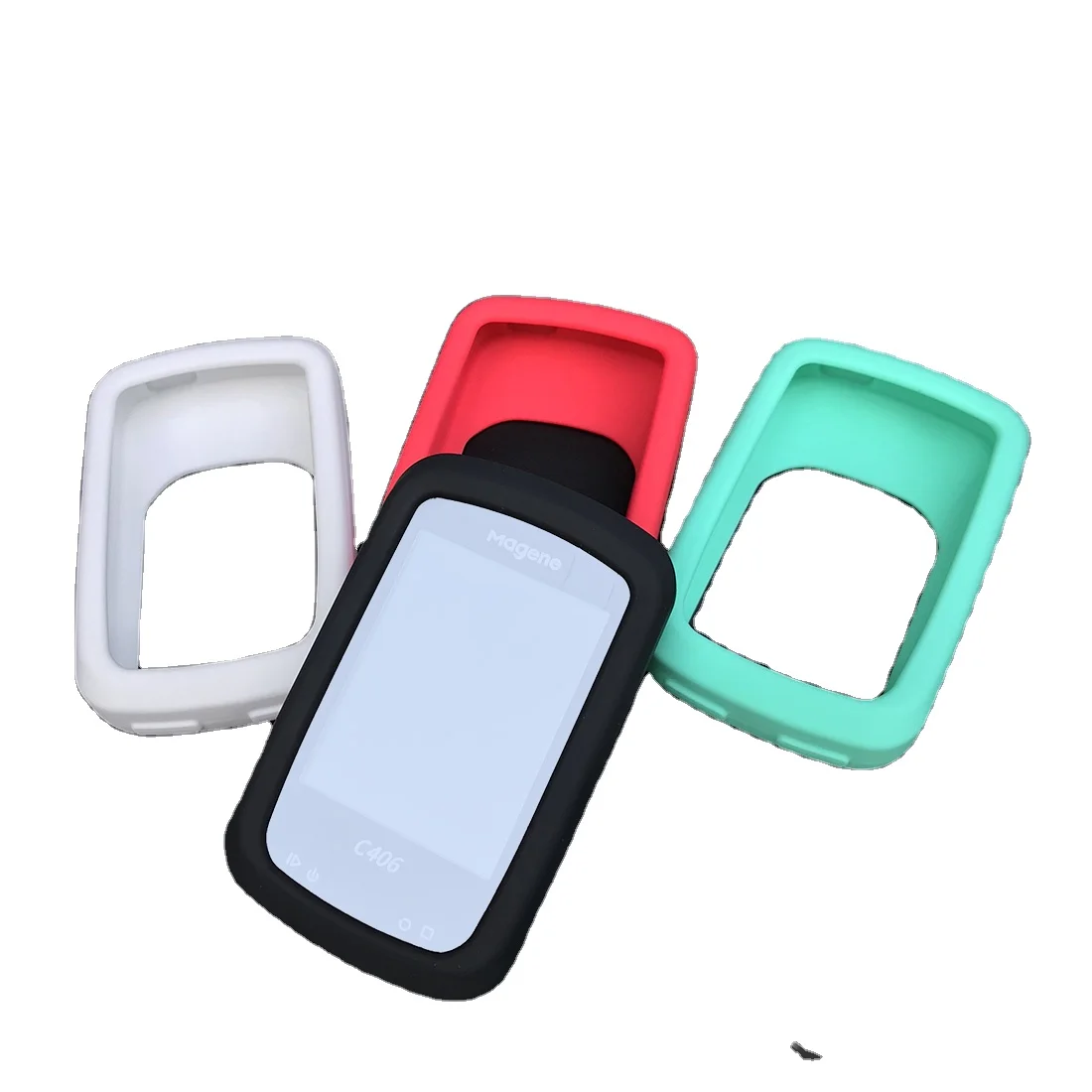 Magene C406 soft rubber case Silicone Cover rubber casing with Screen protector plastic casing