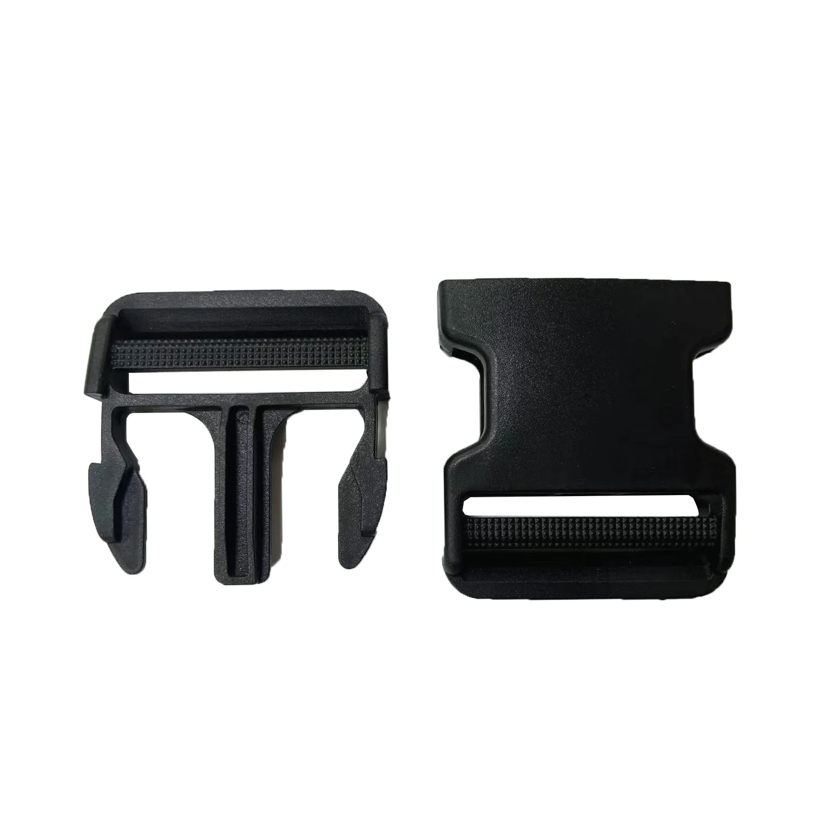 2 inch Adjustable with gears on both sides tri-glide Luggage Strap Belt Clip Whistle Plastic Side quick Release Buckle Clips