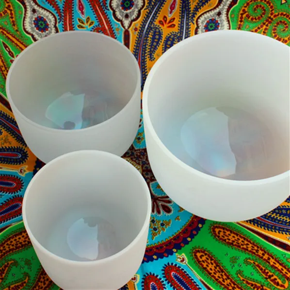 frosted quartz crystal singing bowl for healing /music tones
