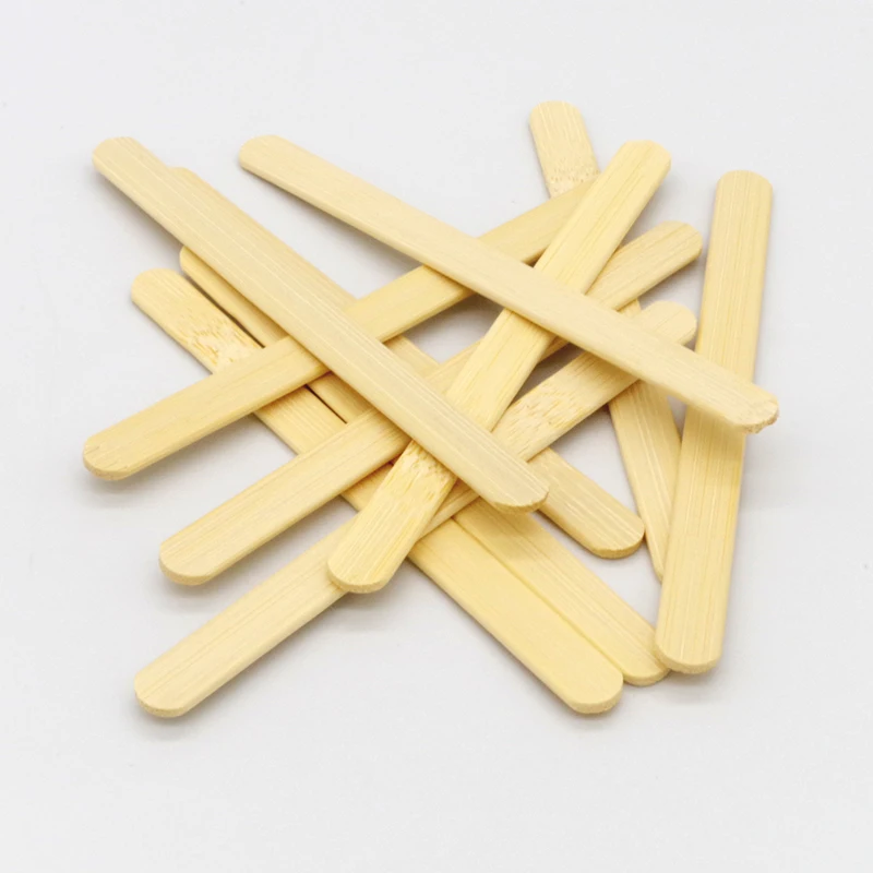 Eco friendly disposable gold ice cream stick bamboo popsicle sticks