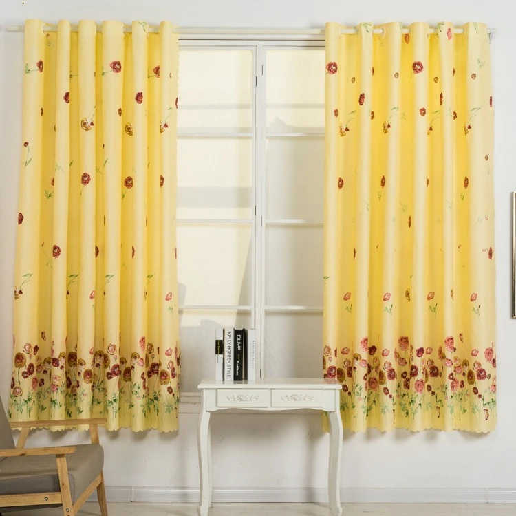 Cute Cartoon Printed Drapes, Girl Children Bedroom Living Room Sheer Tulle Window Decoration Curtain/