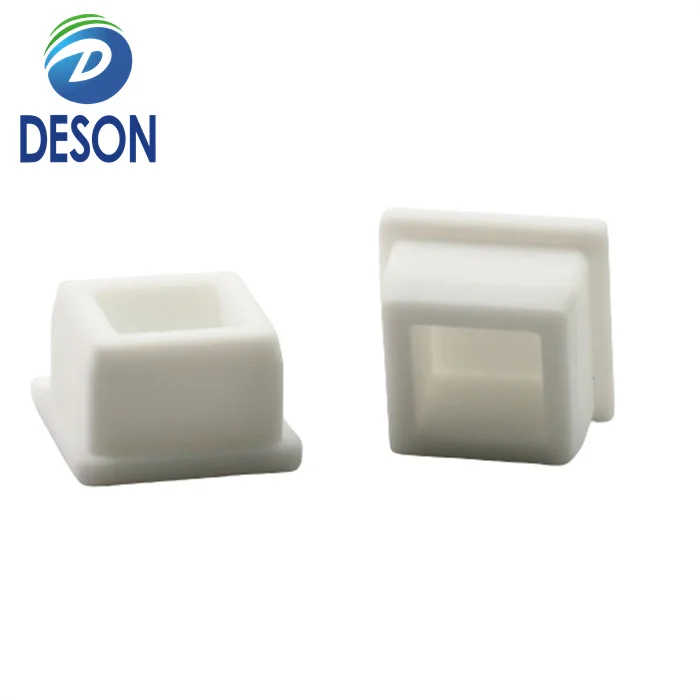 Deson stainless steel outer plug sealing cap steel pipe plug muffler desk chair mute pads silicone rubber square inner plug