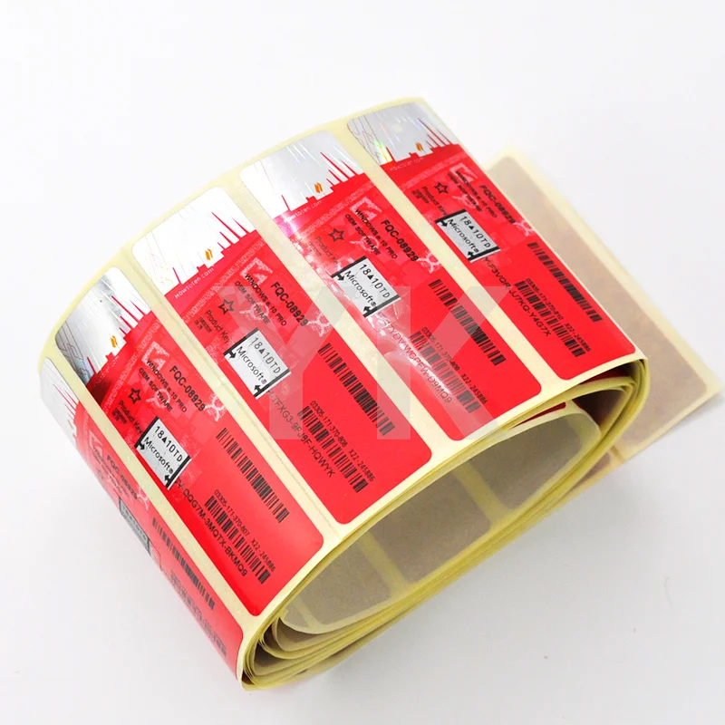 MS Microsoft оригинальная наклейка Microsoft Windows 10 Pro Coa наклейка Красный FPP цифровой ключ программное обеспечение онлайн обновление до Windows 11 pro