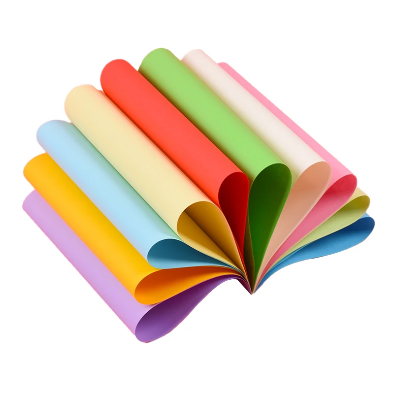 500 Sheets Color Craft Origami Paper Colorful A4 Office Printing Copy Color Paper