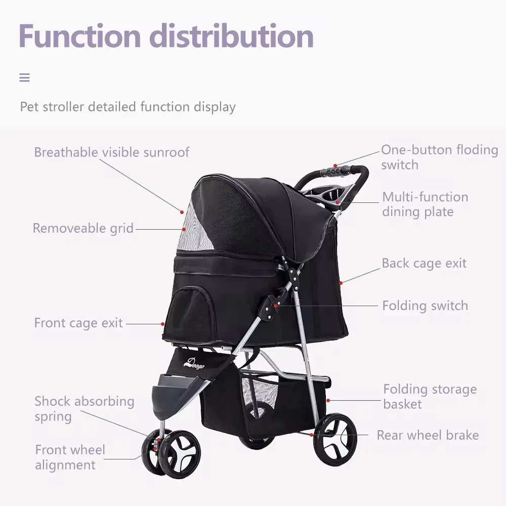 Pet Stroller,Pet Stroller Dog,Luxury Pet Stroller