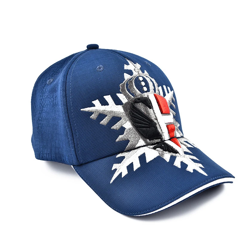 6 panels custom embroidered logo sandwich peak oxford fabric ottoman plain embroidery baseball cap