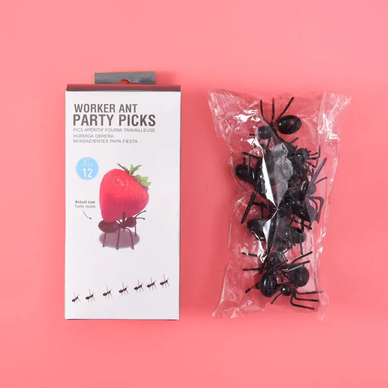 Creative elephant tiger rabbit mini plastic lunch decoration cartoon animal children fruit