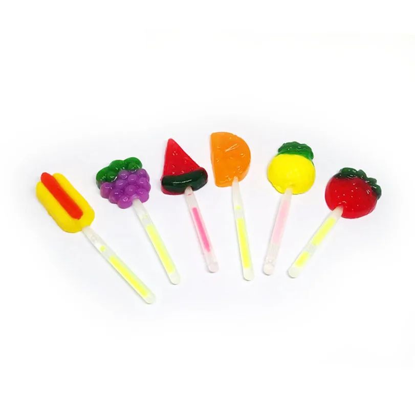 New product high quality South African market hot selling in various shaped lollipop fluorescent stick candy
