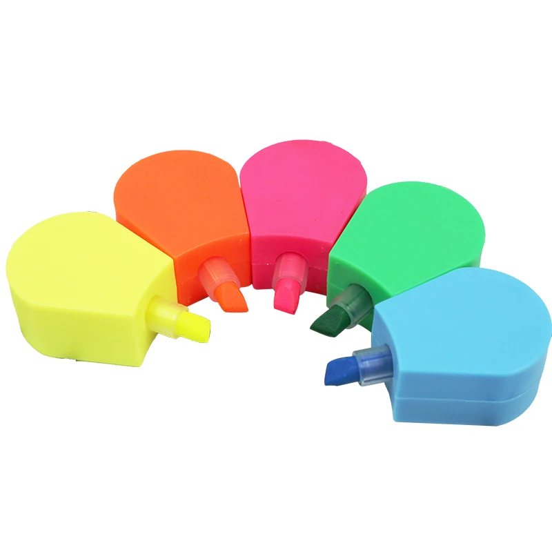 Customized funny flower promotion plastic highlighter markers pen Promotional gifts for Children Kids Students