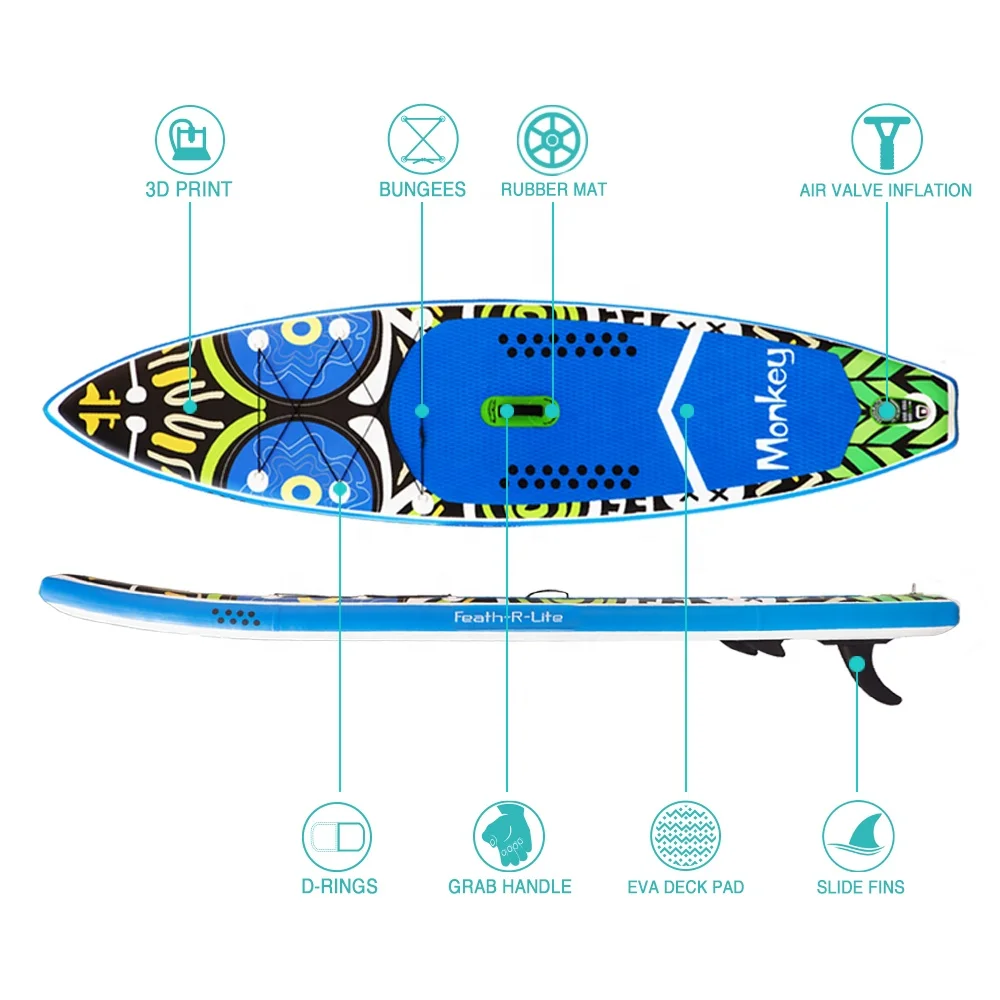 
FUNWATER Drop Shipping sup inflatable big stand up paddle board board surf surfboard surf board for unisex 