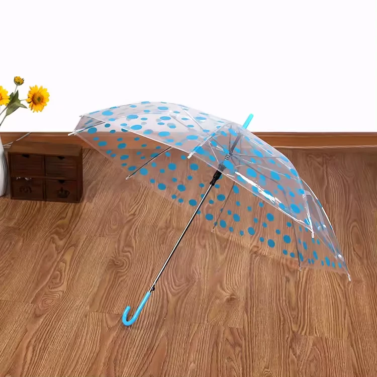 Cheap Custom Kids Pink Clear Umbrella Japanese Korean Style Children Color Transparent Umbrella Windproof