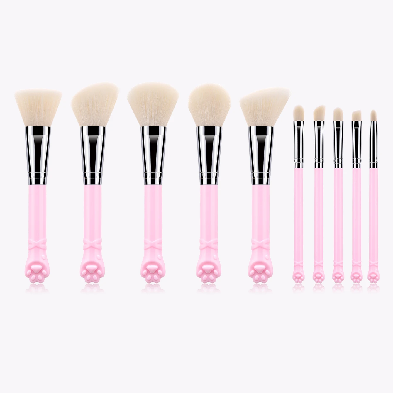 10 шт. розовые кисти для макияжа
