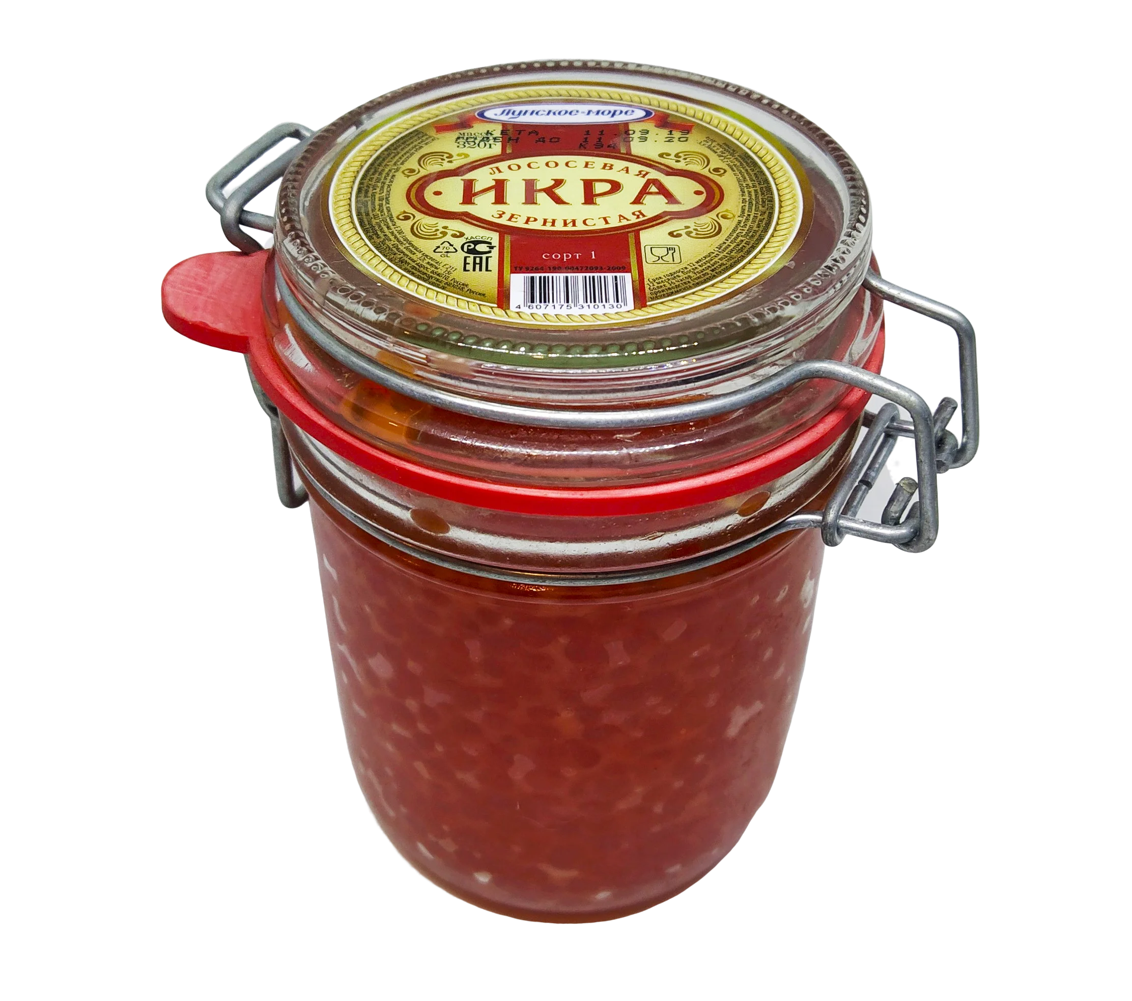 
Lunskoe sea Natural 320g chilled Red salmon caviar 