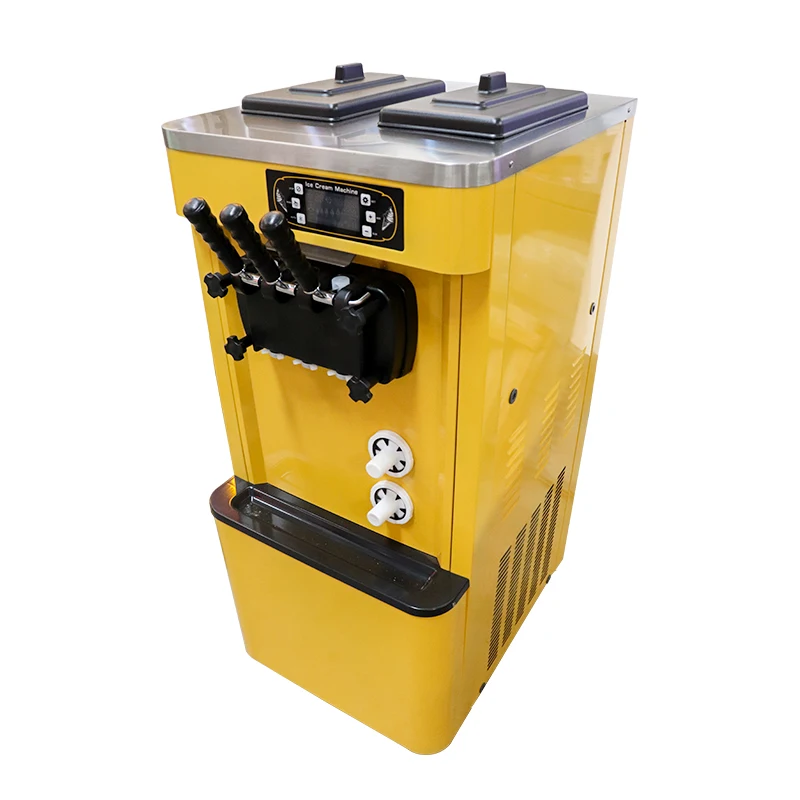 
China commercial 3 Flavor and Twist Soft Serve Ice Cream Maker / Frozen Yogurt / Gelato / Sorbet Machine 