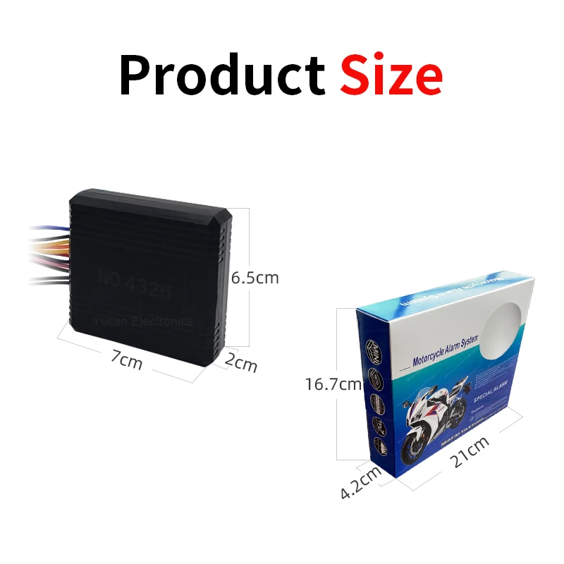 Universal motorcycle Anti-theft  125db Two-way  Engine Start Remote Control Key Motorcycle Scooter Security Alarm System