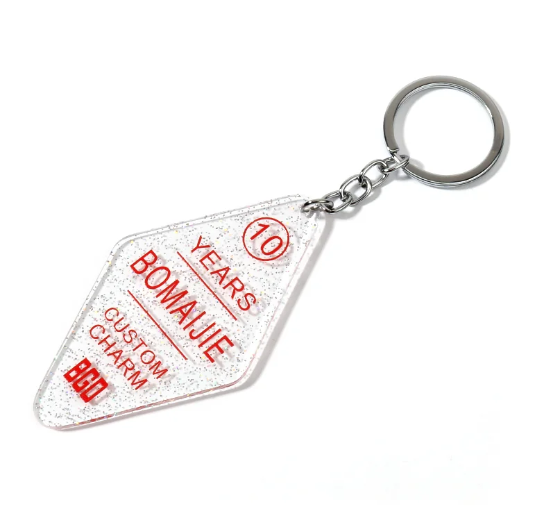 Fast Delivery Top Quality Hand Sanitzer Holder Key Chain  Lighter Offset Printing Acrylic Keychain