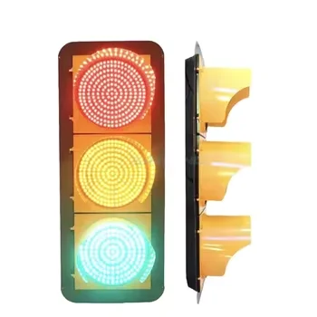 High Quality Plastic Full Screen Waterproof LED Traffic Light 300MM Traffic Warning Lights