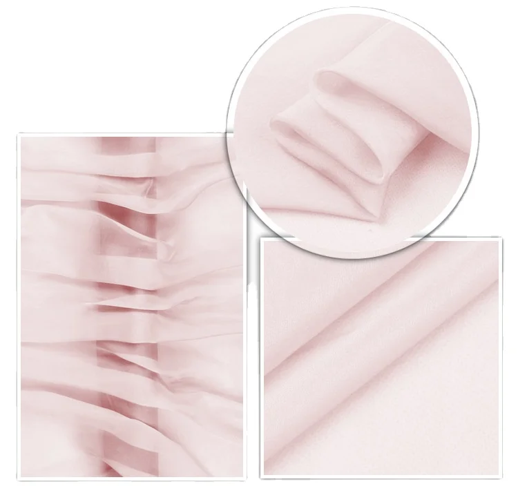 
140 см Оптовая продажа 100% тутового шелка 6 мм вуаль шифон ткани для шарфов сари летние платья 