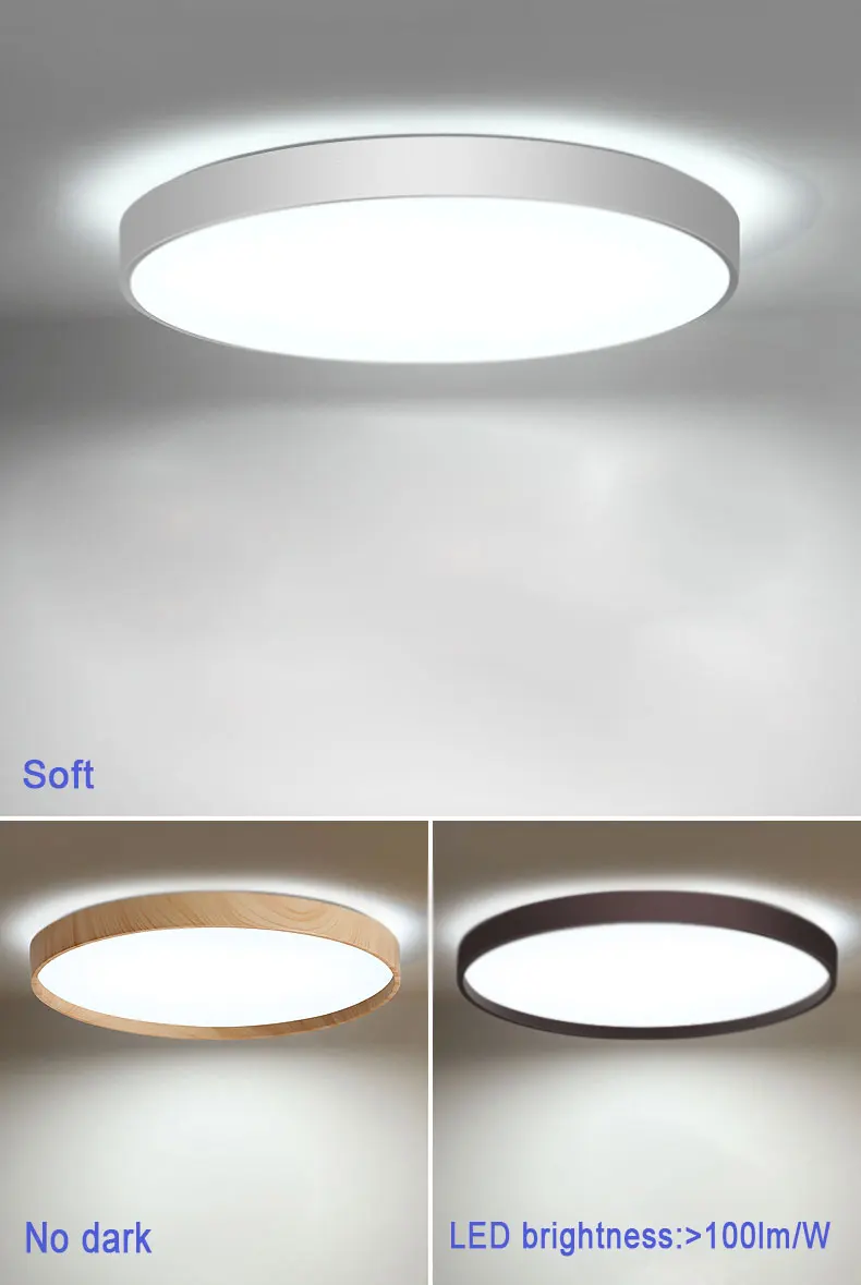 Popular TUV SAA CE 12W 18W 24w Indoor led ceiling light Acrylic Round Shape Modern Led Ceiling Light For bedroom Living